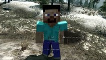 Minecraft in Skyrim-Skyrim mod showcase