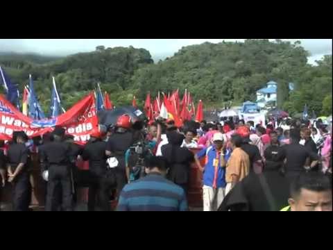 Suasana penamaan calun Galas