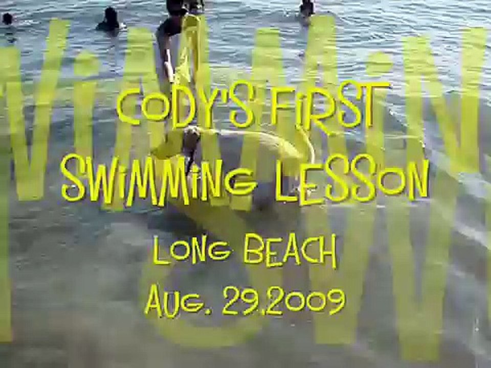 Cody's First Swimming lesson
