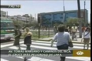 America Noticias - Cruce Mas Peligroso de Lima.