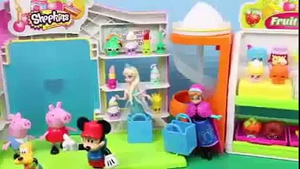 Shopkins Mickey Mouse Clubhouse Peppa Pig Disney Frozen Elsa Anna Minnie Open Surprise Toy