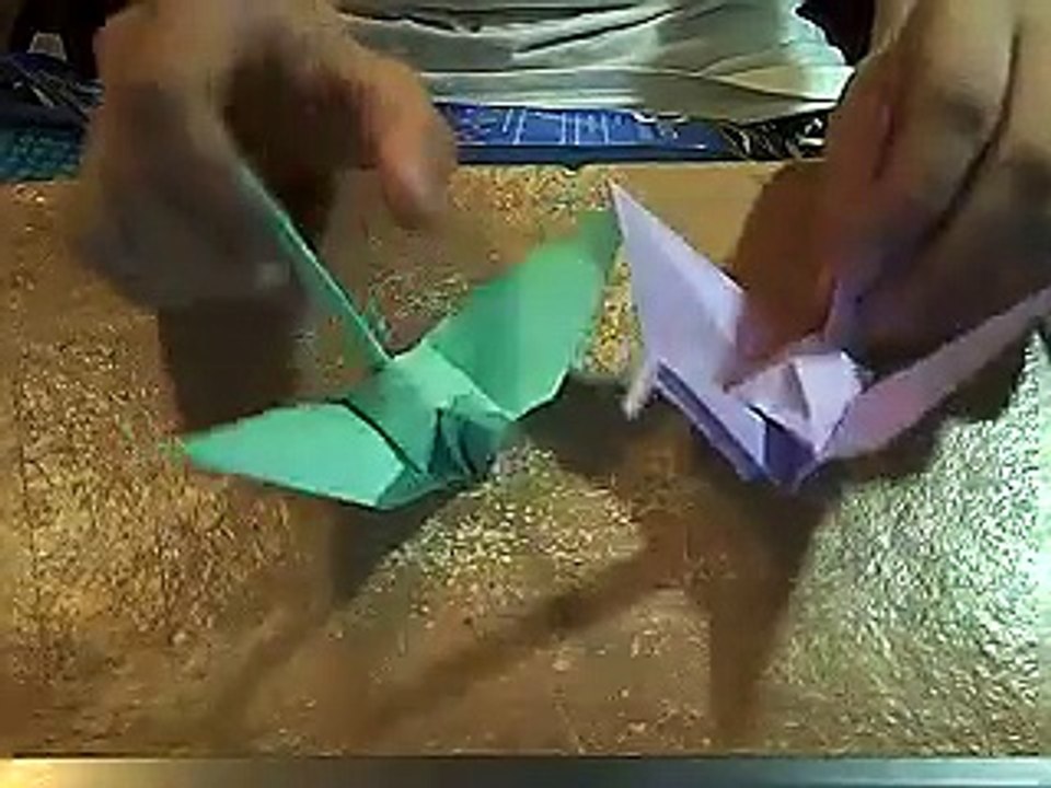 超清晰摺紙鶴教學~