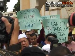 'Allah' issue protest in Kampung Baru