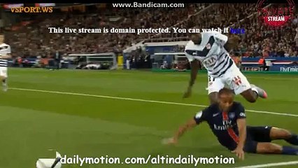 Lucas Moura Dives For Penalty - PSG 0-0 Bordeaux - Ligue 1 - 11.09.2015