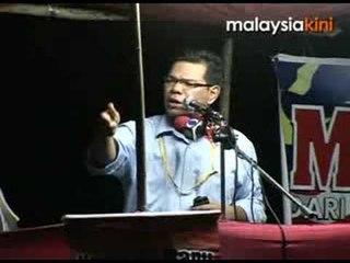 Saifuddin Nasution Ismail at  PKR's huge final rally