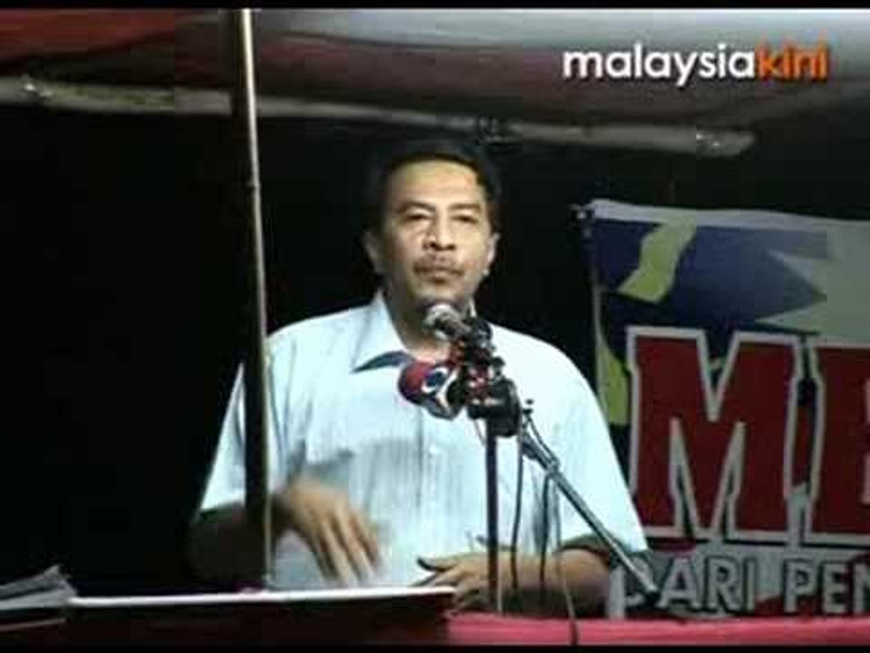 Husam Musa at  PKR's huge final rally