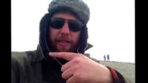 Winston & the beard: Reaching the Arctic Ocean! Prudhoe Bay