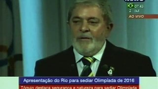 Em discurso apaixonado, Lula pede 1ª Olimpíada sul americana - RIO 2016