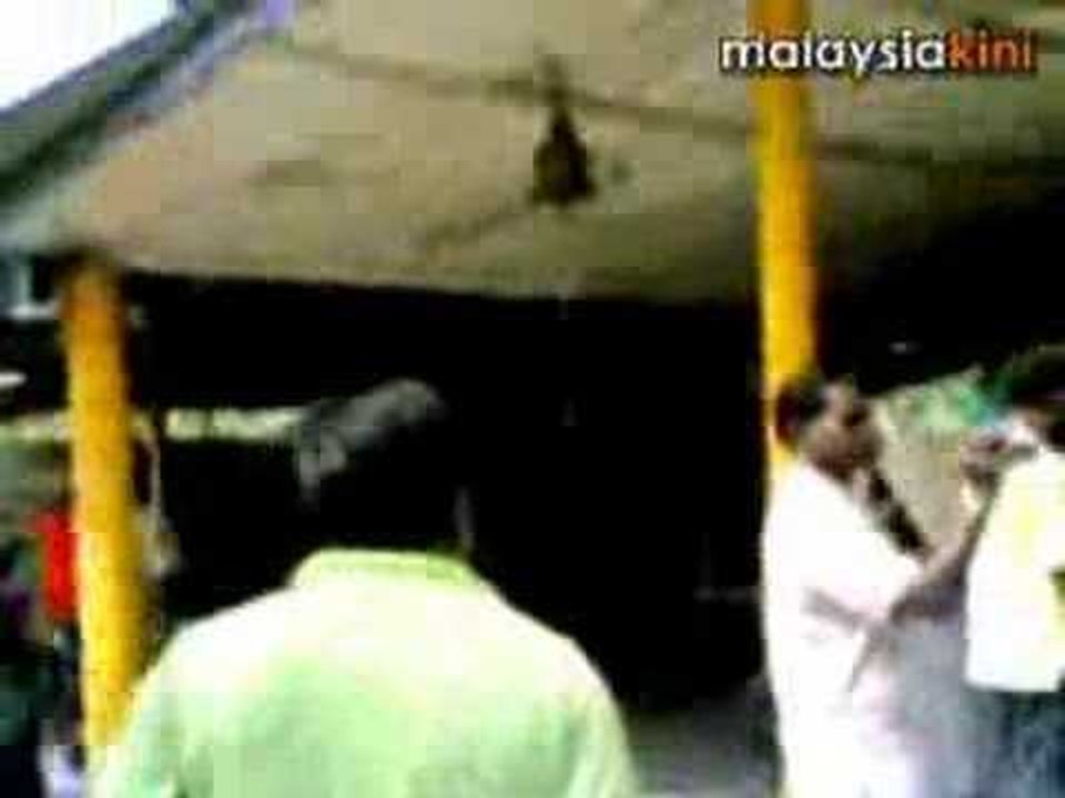 Fracas at the temple