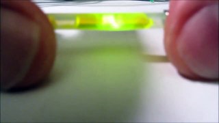 Micro Cyalume Glow Stick Test for Survival Kit Reading