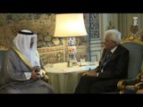 Roma - Mattarella incontra il Primo Ministro del Kuwait (11.09.15)