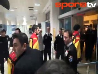 G.Saray'a Rize'de çoşkulu karşılama!