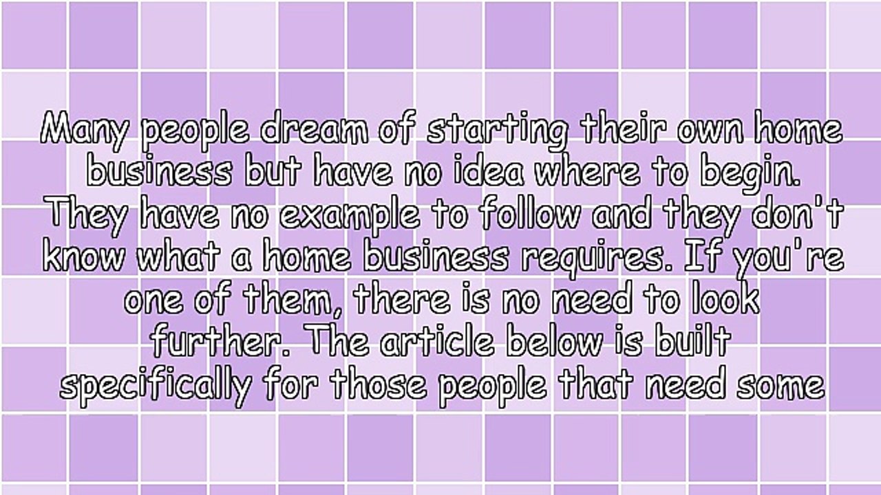 Useful Home Based Business Tips