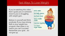 Fast Ways To Lose Weight   Ways To Lose Weight Fast