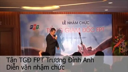 Trương Đình Anh, tân TGD FPT đọc diễn văn nhậm chức