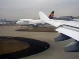 Lufthansa Airbus A330 take off Frankfurt, Germany