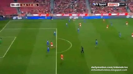1-0 Konstantinous Mitroglou Goal | Benfica v. Belenenses - 11.09.2015 HD