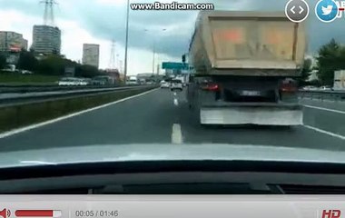 istanbul trafiğinde maganda