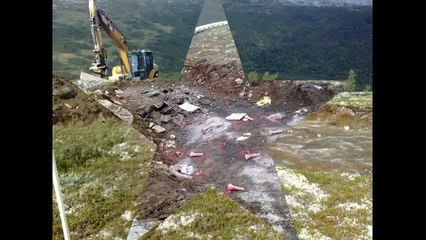 Voll Lunde Maskin AS - Tomting på 1020m.o.h. på ein skånsom måte for terrenget