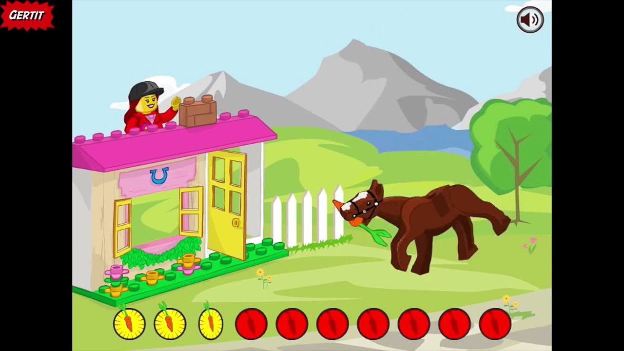 Lego Juniors Pony  Games For Kids Kinder Surprise  Peppa Pig Play Doh Games