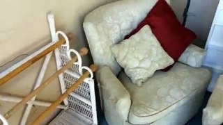 Free chairs bedside tables dressers towel rack punch bowl