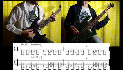 9) Rammstein - Feuer Frei! (Guitar & Bass lesson + TABs | Cover HD)