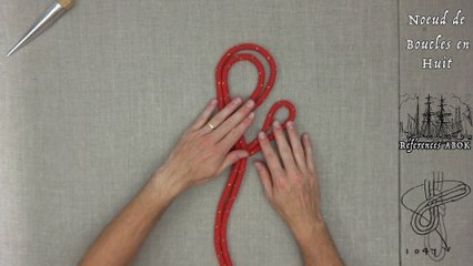 Matelotage : Noeud de Boucles en huit