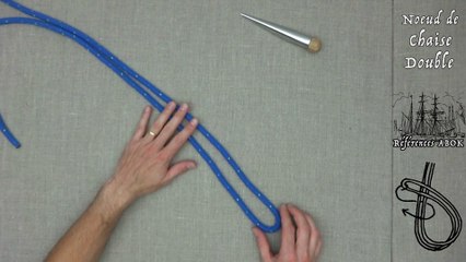 Matelotage : Noeud de Chaise double
