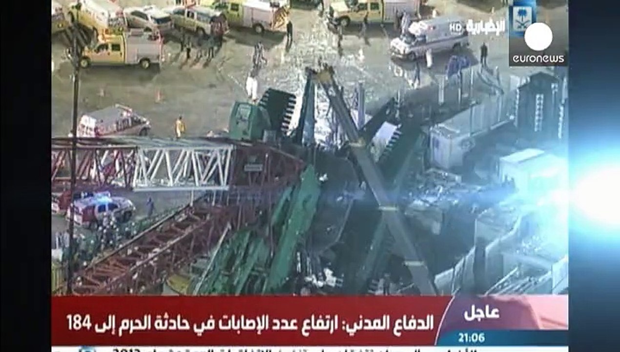 Arabie Saoudite : au moins 87 morts dans la chute d'une grue à La Mecque