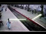 Churchgate   Train climbed on platform CCTV footage