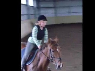 Jag och Iris hoppar 12/10/08