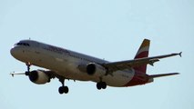 EC-IGK Iberia Airbus A321 Landing approach Madrid Barajas Airport