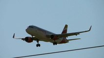 EC-LVQ Iberia Express Airbus A320 Landing approach Madrid Barajas Airport