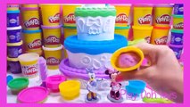 disney minnie mouse play doh cake mountain toy play doh lollipops