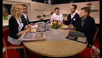 Nyhetsmorgon TV4 16:e jan 2009 - Bildesign för olika målgrupper.
