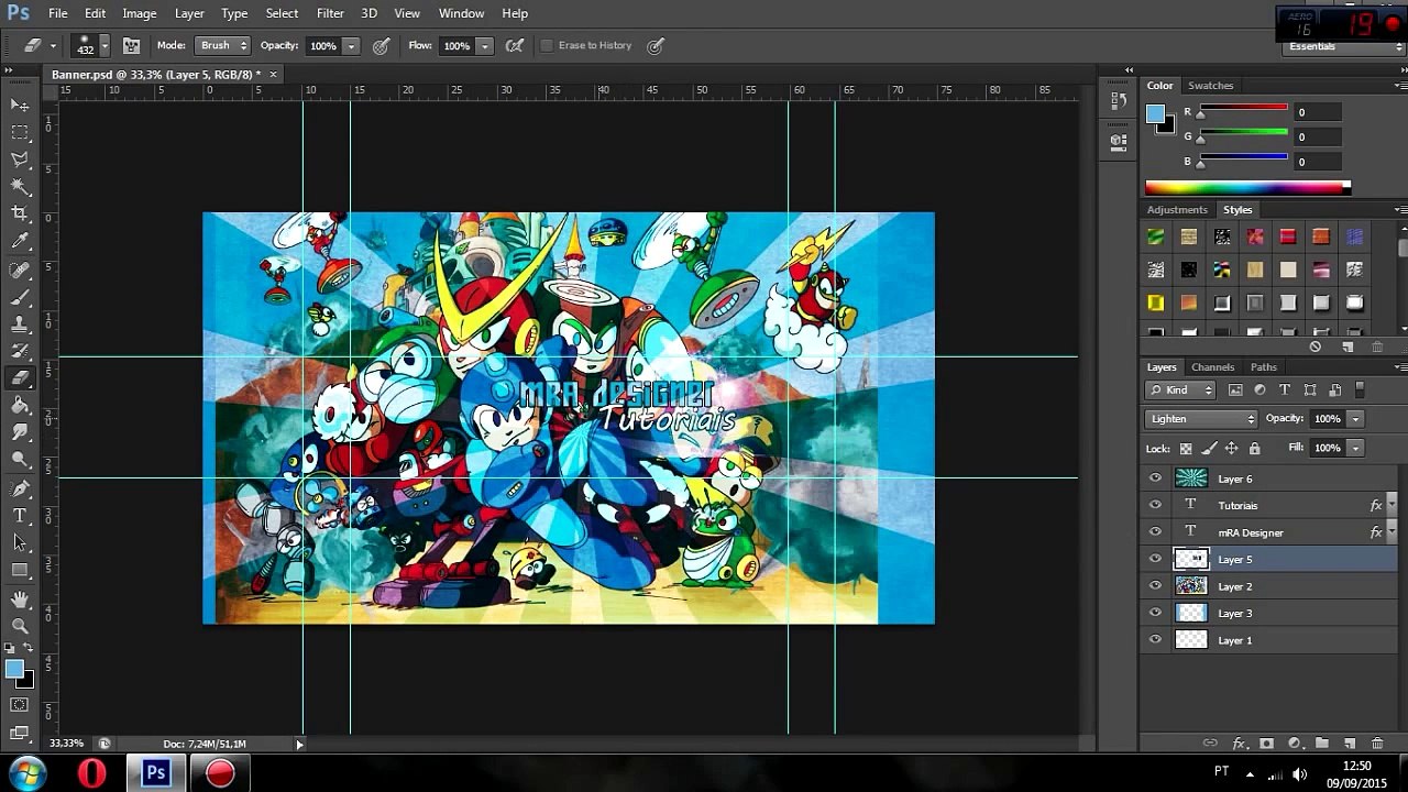 SpeedArte Photoshop CS6 #2 - Banner Simples