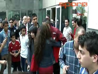 A Milli futbol takımı Mersin'e hareket etti