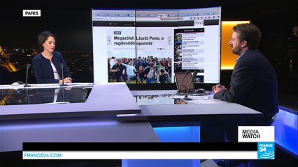 Web users outraged by Hungarian police migrant video