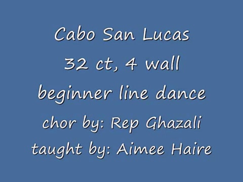 Cabo San Lucas Line Dance