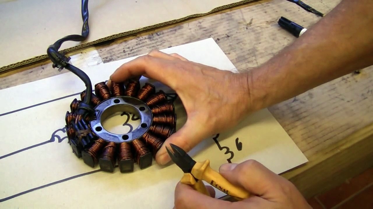Umschau am Lichtmaschinen Stator