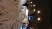 cars sliding in on an icy road after the storm huda Jordan-amman friday 9-1-2015
