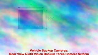 Rear View Night Vision Backup Three Camera System for Rv