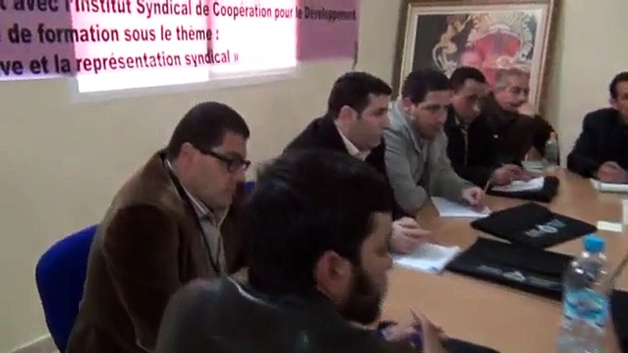 Tétouan UGTM-ISCOD La négociation collective et la représentation syndicale