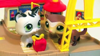 LPS McDonalds Happy Meal Play Doh Box & Littlest Pet Shop Happy Meal Toys Hot Wheels