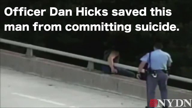 North Carolina Officer saves man on bridge