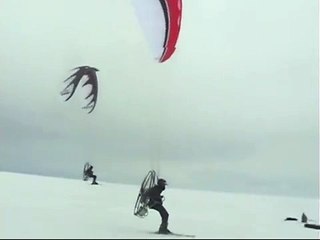 Paragliding Paramotor Comparison DHV 1-2 Obsession vs DHV 2 Maverick Powered Paraglider Side By Side