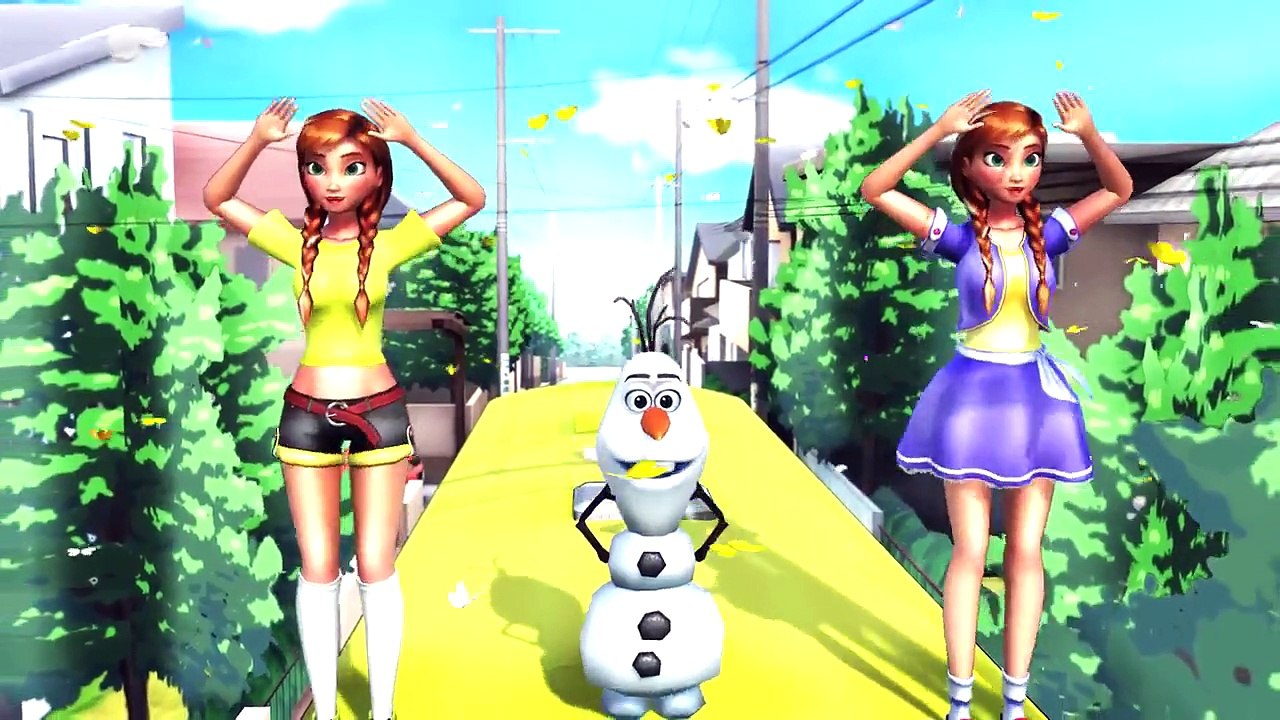 [Elsa Anna Olaf] Frozen Songs Wheels on the Bus Kids Songs [Frozen]