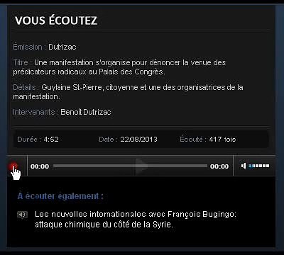 DUTRIZAC2 Manif contre les extrémistes Palais des Congrès