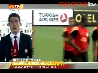Galatasaray ilk antrenmanını yaptı