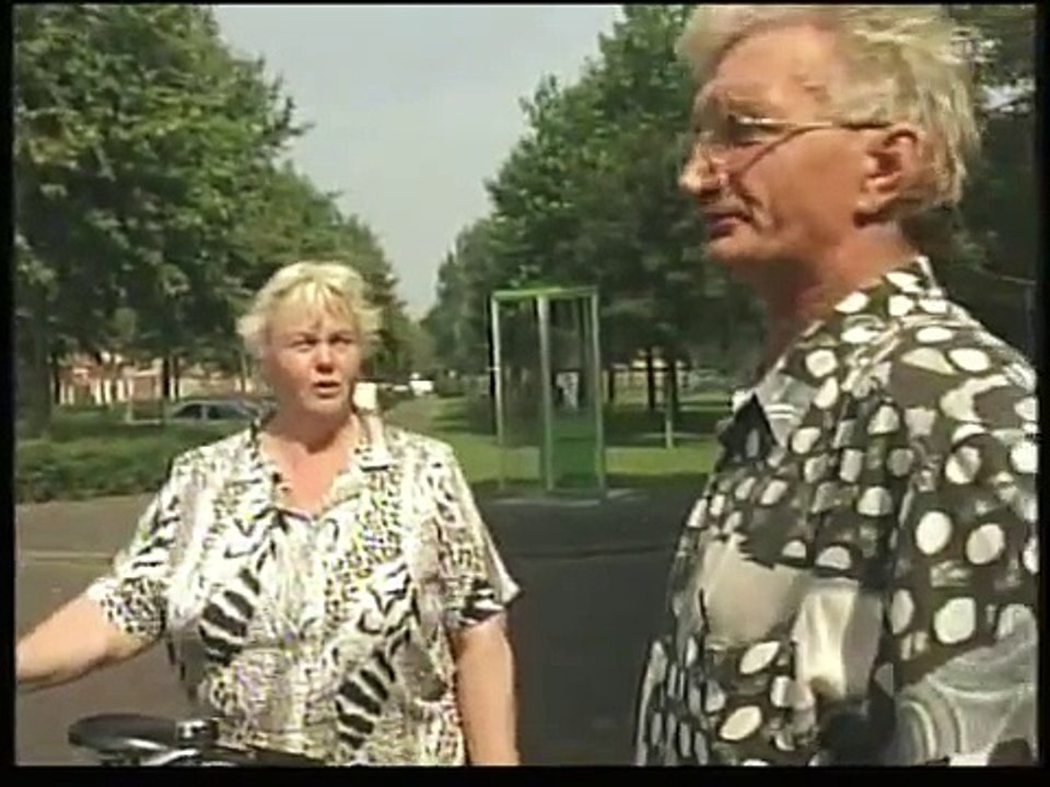 Flip Bleeker een Oosterparker over de Oosterpark